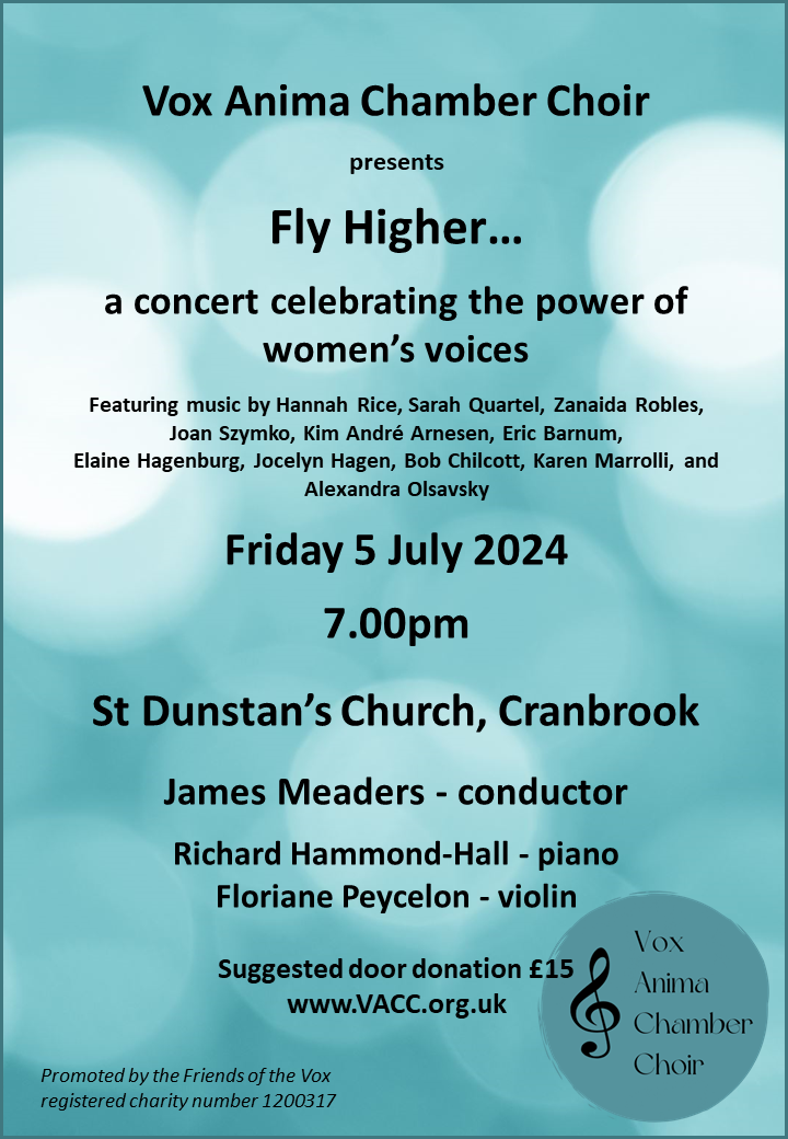 Fly Higher - a concert celebrating the power of women's voices