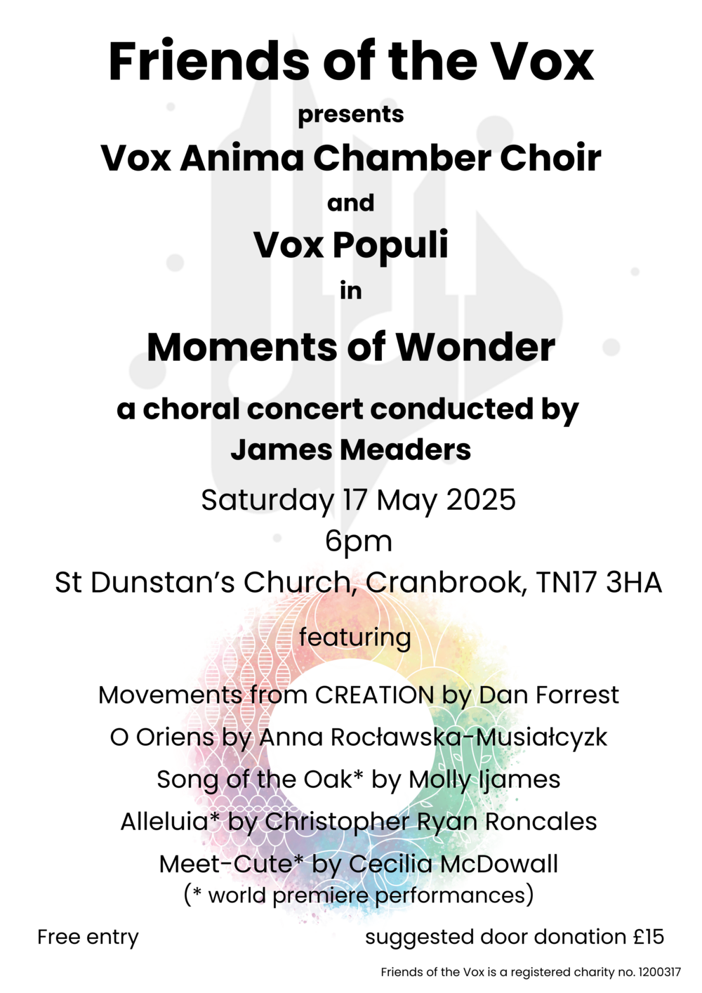 Vox Populi and Vox Anima Chamber Choir Collaborative Concert